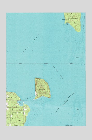 Washington Island NE, WI USGS Topographic Map