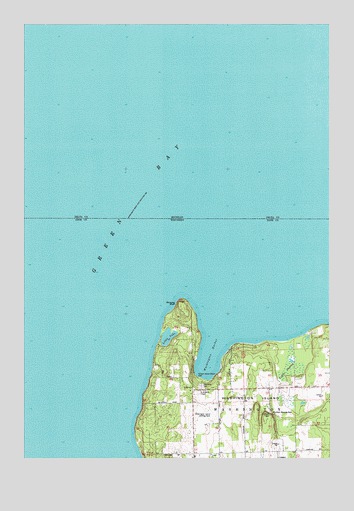 Washington Island NW, WI USGS Topographic Map