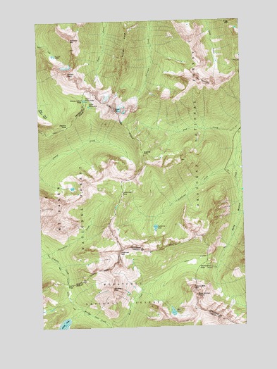 Washington Pass, WA USGS Topographic Map