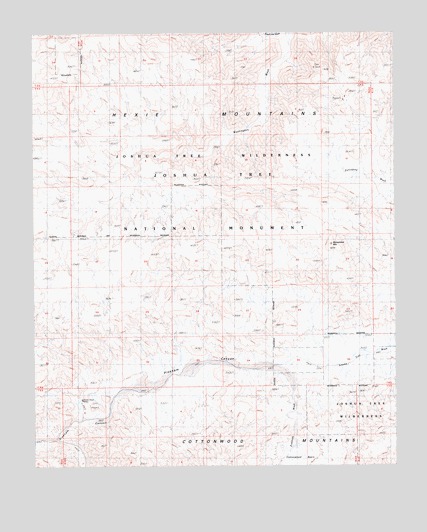 Washington Wash, CA USGS Topographic Map
