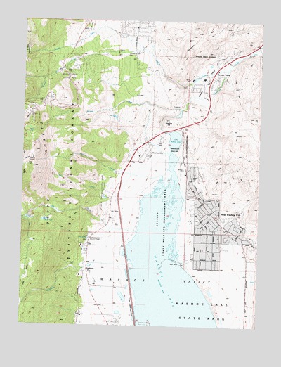 Washoe City, NV USGS Topographic Map