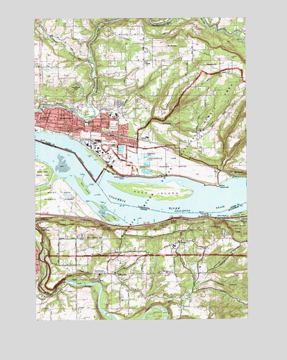 Washougal, WA USGS Topographic Map