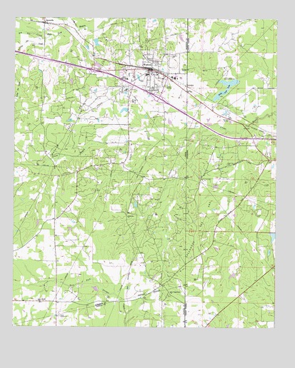 Waskom, TX USGS Topographic Map