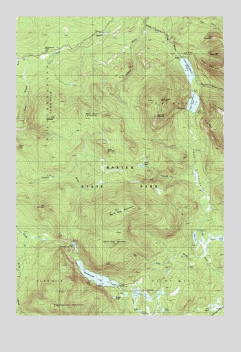 Wassataquoik Lake, ME USGS Topographic Map