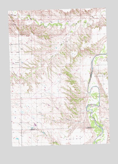 Wasta NW, SD USGS Topographic Map