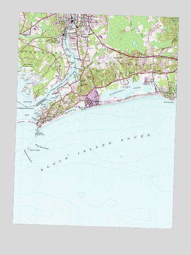 Watch Hill, RI USGS Topographic Map