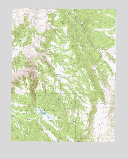 Water Creek Canyon, UT USGS Topographic Map
