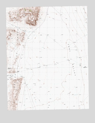 Water Gap East, NV USGS Topographic Map