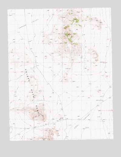 Water Gap NE, NV USGS Topographic Map