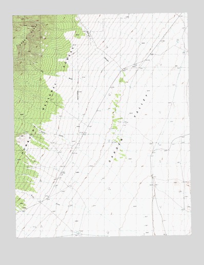 Water Gap NW, NV USGS Topographic Map