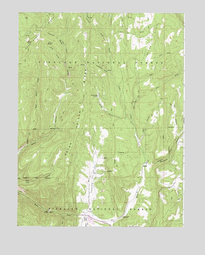 Water Hollow Ridge, UT USGS Topographic Map