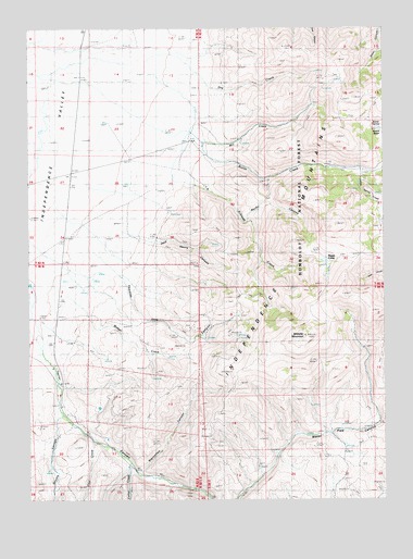 Water Pipe Canyon, NV USGS Topographic Map