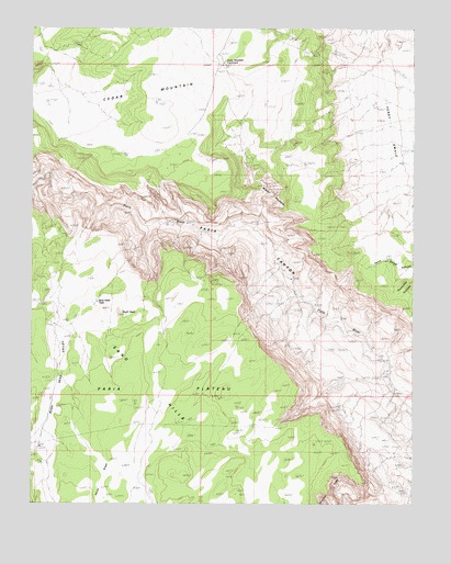 Water Pockets, AZ USGS Topographic Map