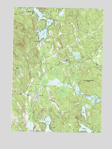 Waterboro, ME USGS Topographic Map