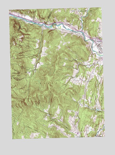 Waterbury, VT USGS Topographic Map