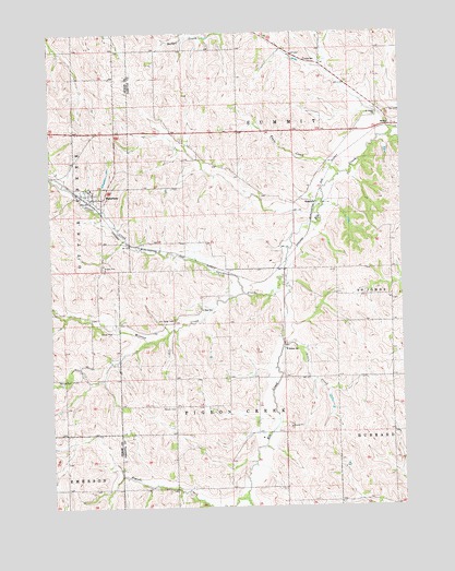 Waterbury, NE USGS Topographic Map