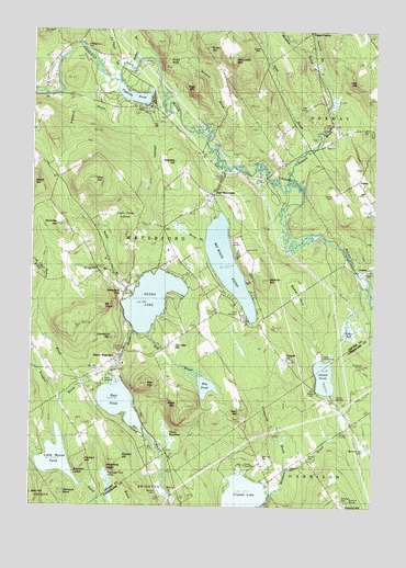 Waterford Flat, ME USGS Topographic Map
