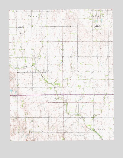 Waterloo, KS USGS Topographic Map