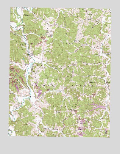 Waterloo, OH USGS Topographic Map