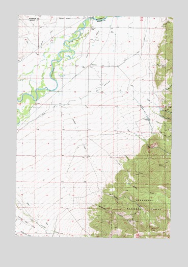 Waterloo, MT USGS Topographic Map