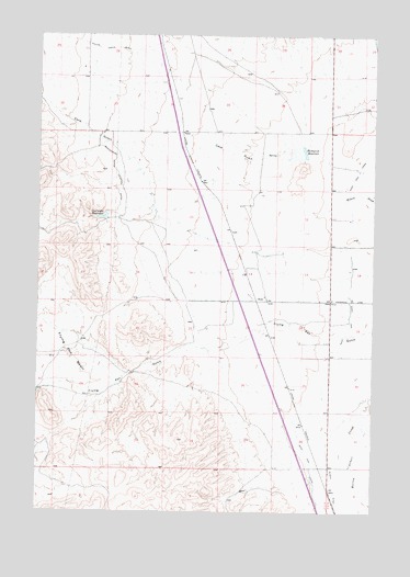 Bond, MT USGS Topographic Map