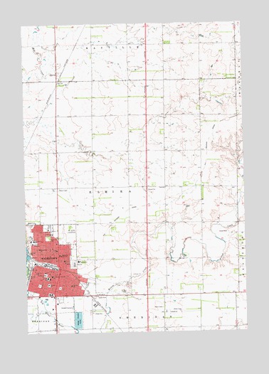 Watertown East, SD USGS Topographic Map