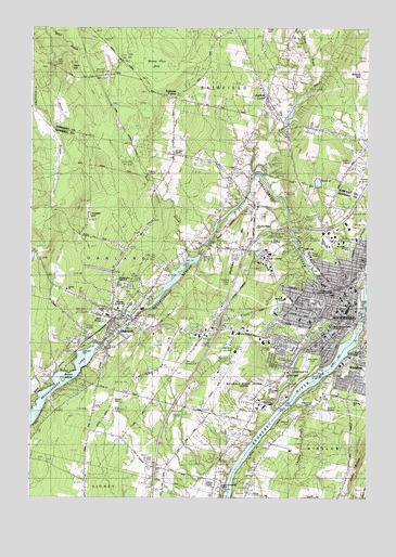 Waterville, ME USGS Topographic Map