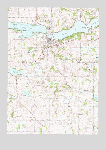 Waterville, MN USGS Topographic Map