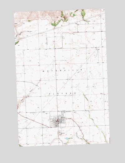 Waterville, WA USGS Topographic Map