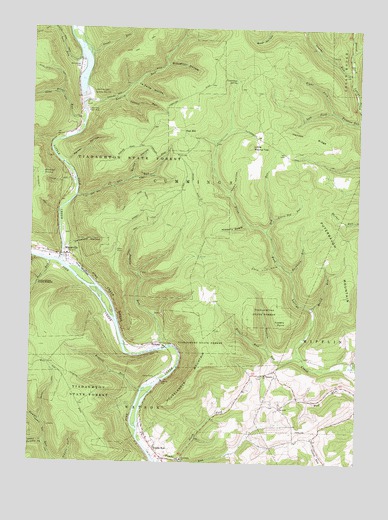 Waterville, PA USGS Topographic Map