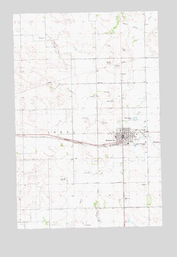 Watford City, ND USGS Topographic Map