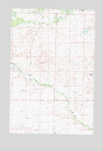 Watson Flats, MT USGS Topographic Map