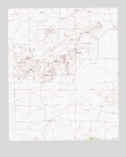 Watts Hill, NM USGS Topographic Map