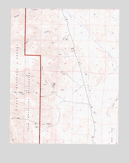 Waucoba Canyon, CA USGS Topographic Map