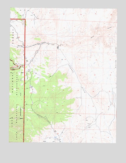 Waucoba Spring, CA USGS Topographic Map