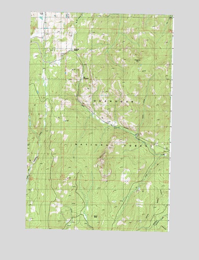 Wauconda Summit, WA USGS Topographic Map