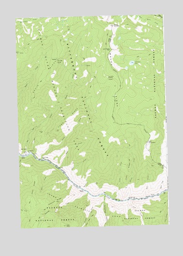 Waugh Mountain, ID USGS Topographic Map