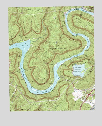 Wauhatchie, TN USGS Topographic Map