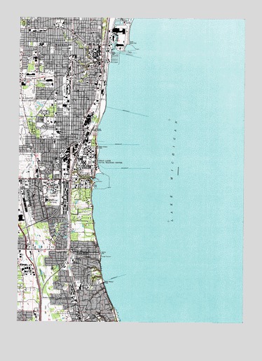 Waukegan, IL USGS Topographic Map