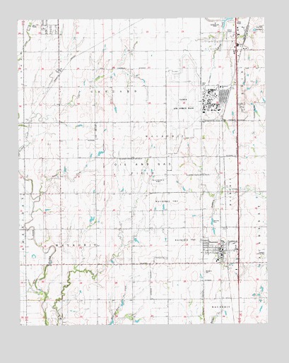 Waukomis, OK USGS Topographic Map