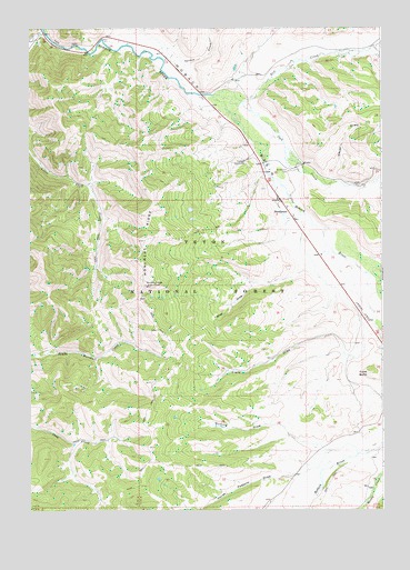 Bondurant, WY USGS Topographic Map