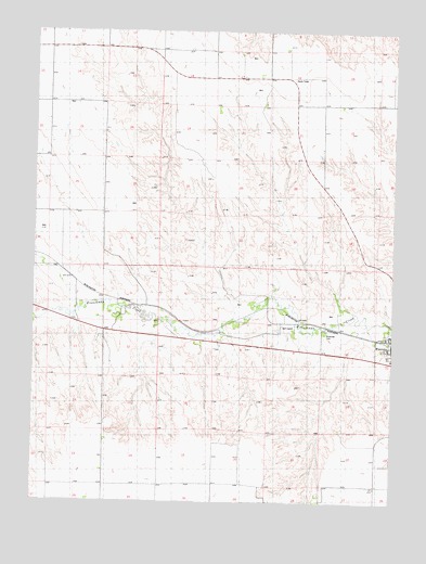 Wauneta West, NE USGS Topographic Map