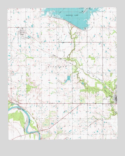 Waurika West, OK USGS Topographic Map