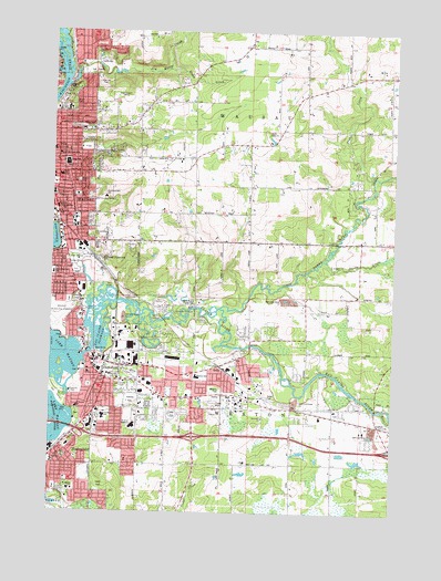 Wausau East, WI USGS Topographic Map