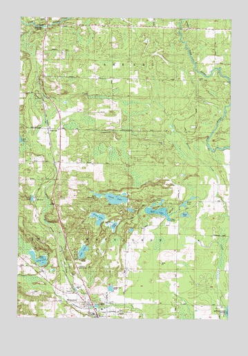 Wausaukee North, WI USGS Topographic Map