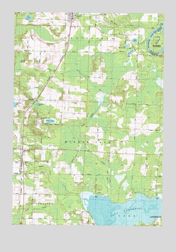Wausaukee South, WI USGS Topographic Map