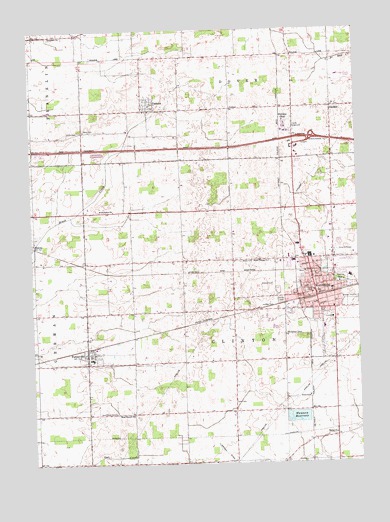 Wauseon, OH USGS Topographic Map