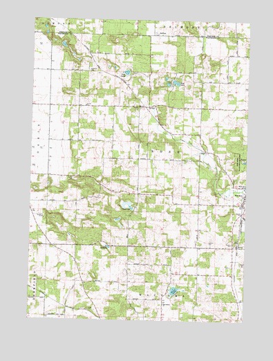 Wautoma NE, WI USGS Topographic Map