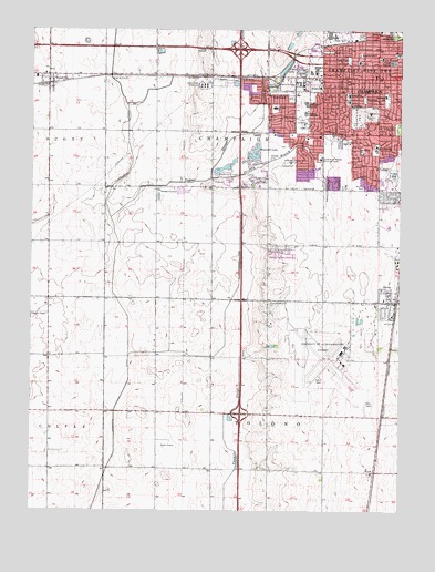Bondville, IL USGS Topographic Map