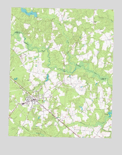 Waverly, VA USGS Topographic Map